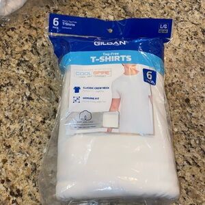 New Gildan 6-Pack Mens Large (42-44) T Shirts NEW